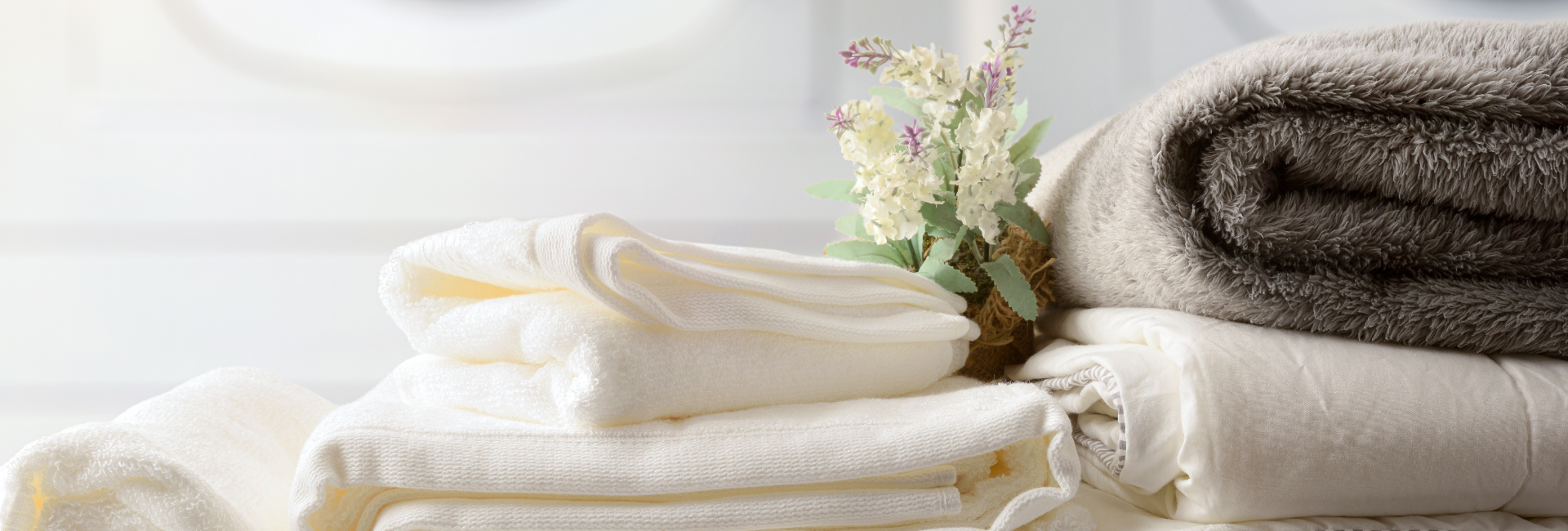 Wash And Fold On Counter With Fresh Garnish 1920X650